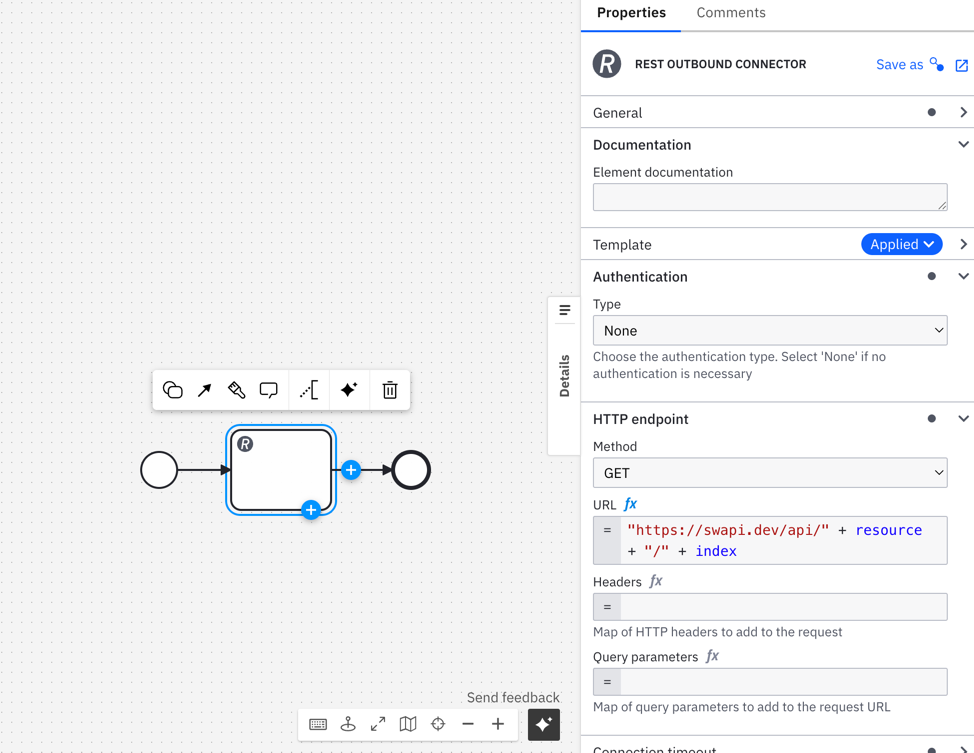Create a REST connector task