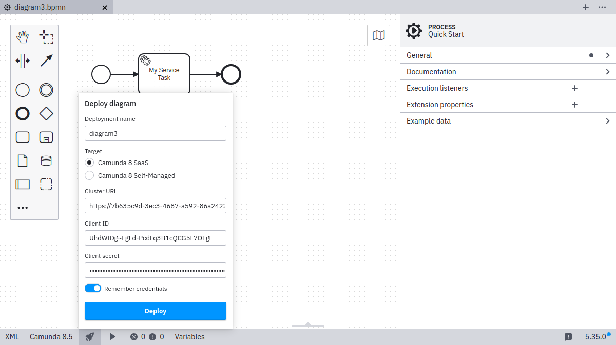 deployment via Camunda 8