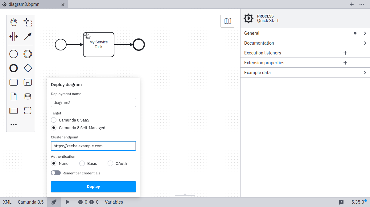 deployment via Camunda 8