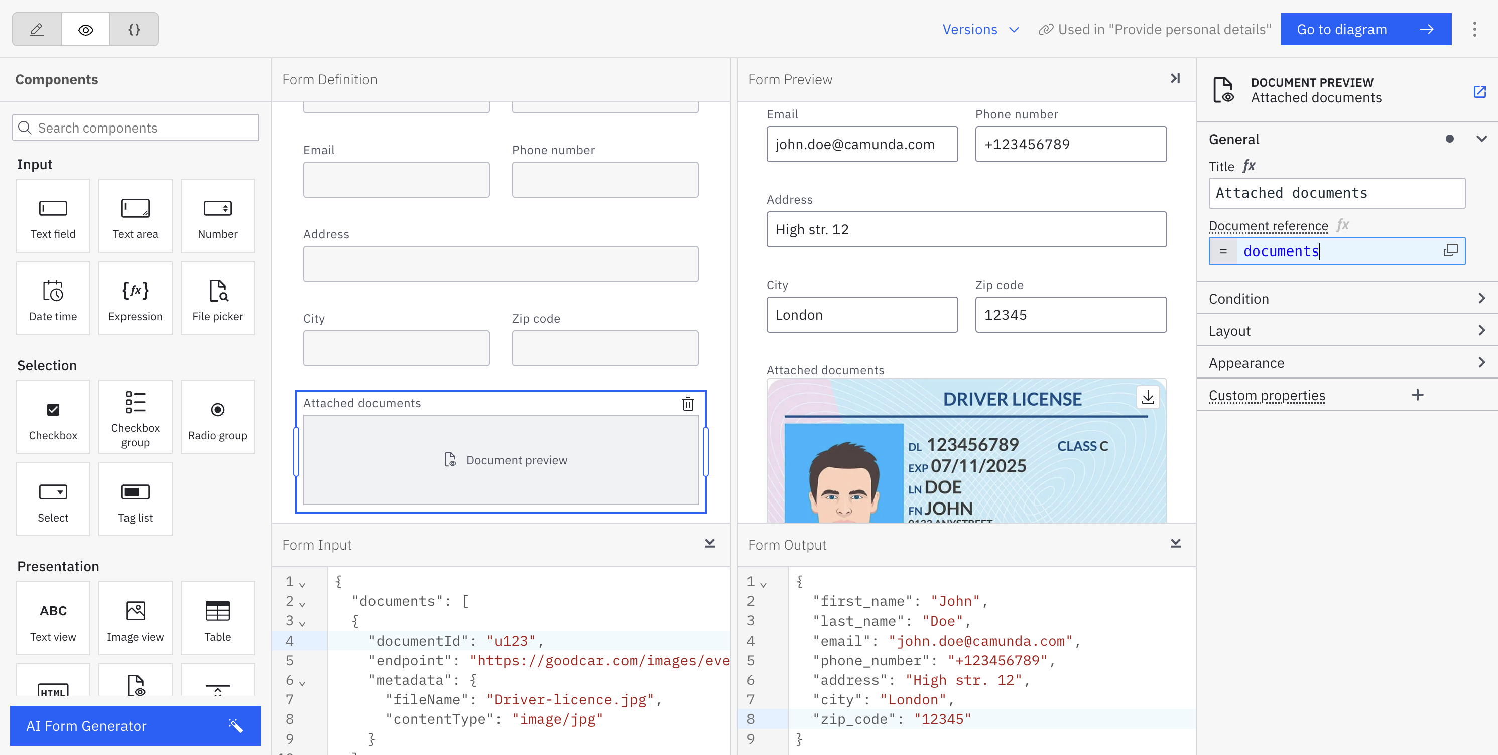 document preview for form