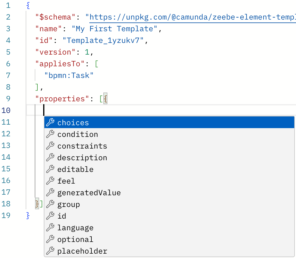 Adding an attribute with Ctrl+Space