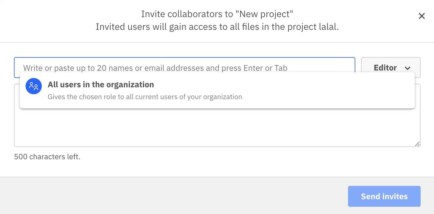 Add all organization users