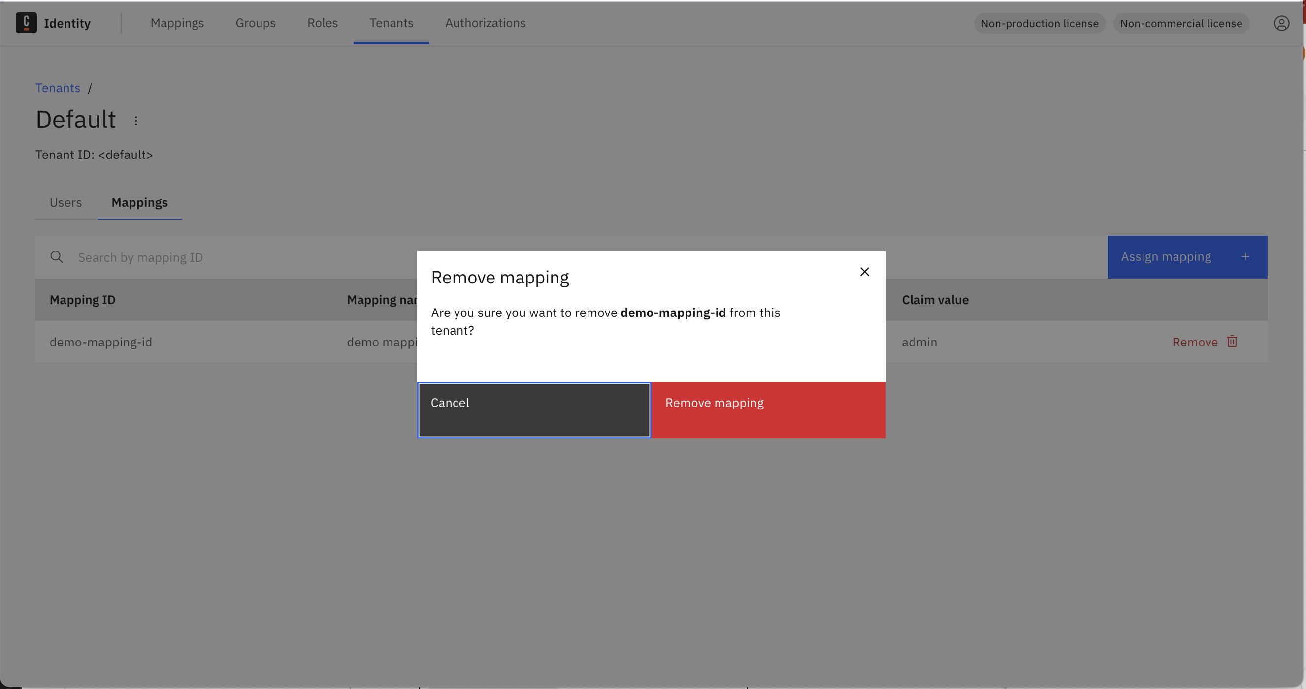 remove-tenant-mapping