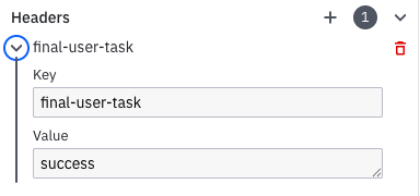 screenshot of header variable in Modeler