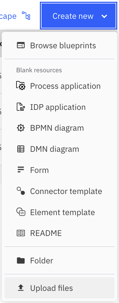 Uploading a new template via file upload